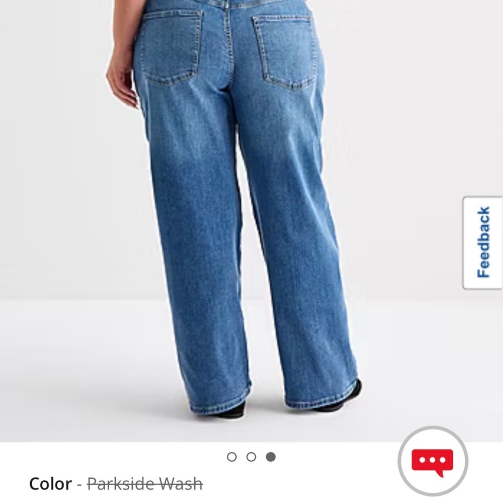 Women's 24W a.n.a. fromJC Penney Wide Leg Jeans - Picture 2 of 7
